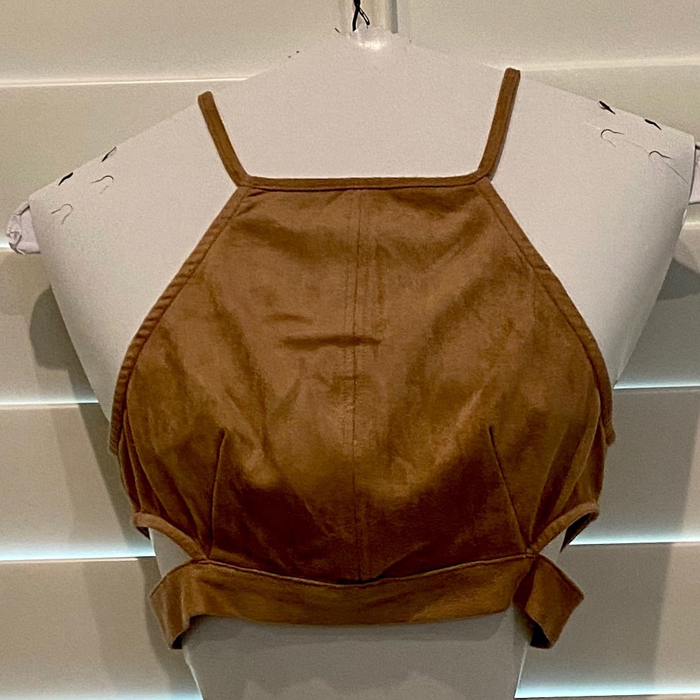 Forever 21 Faux Suede Crop Top